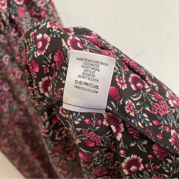 Mi Ami womans Floral faux Wrap maxi Dress size M romantic side slit feminine - Picture 6 of 8